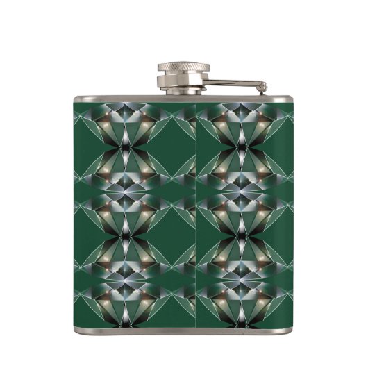 20e Emerald Design Wedding Jubileum Heupfles (Achterkant)