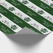 20e Emerald Green Jubileum | DIY-tekst Cadeaupapier (Hoek)