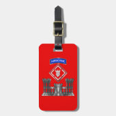 20e Engineer Brigade Bagagelabel (Voorkant verticaal)
