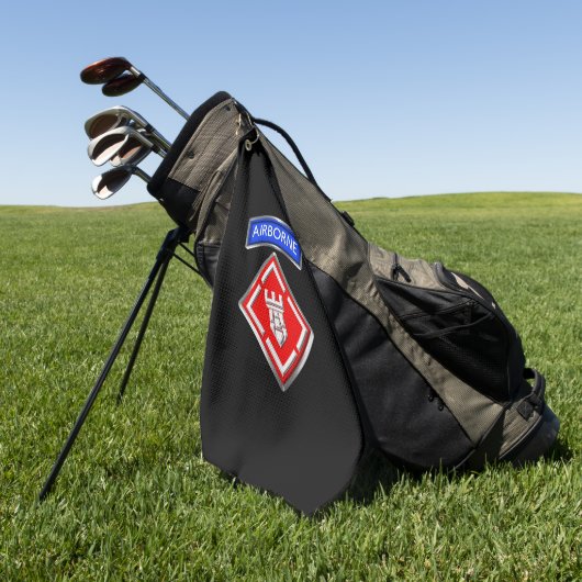 20e Engineer Brigade Gepersonaliseerd patch Golfhanddoek (Groen)