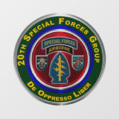 20e groep speciale strijdkrachten (in de lucht) raamsticker (Vel)