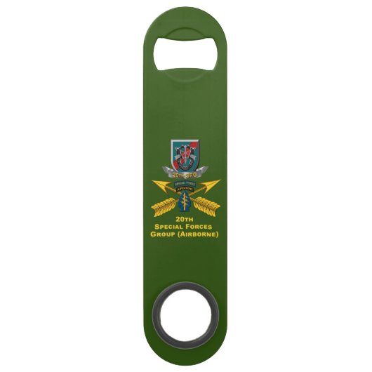 20e groep speciale strijdkrachten speed flessenopener (Voorkant)