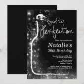 20e Invitation d'anniversaire du vin. Âgé à la per (Devant / Derrière)
