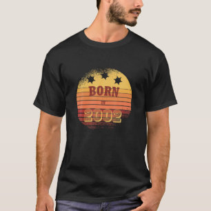 20e Jubileum Klassieke Retro Zonnegeboorte T-shirt