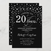 20e Jubileum - Silver Black Kaart (Voorkant / Achterkant)