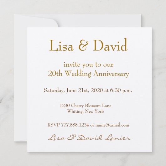 20e Jubileum Uitnodiging - roze rozen (Achterkant)