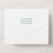 20e Jubileum van het Emerald Wedding All In One Uitnodiging (Achterkant)