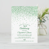 20e Jubileum van het Emerald Wedding Kaart (Staand voorkant)