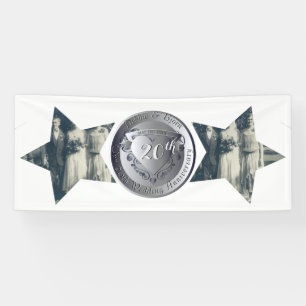 20e Jubileum voor bruiloft Platinum 2 Star-foto's Spandoek