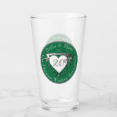 20e Jubileum voor weddenschappen Glas (Achterkant)