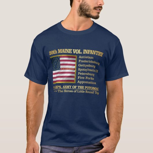 20e Maine Volunteer Infantry (BH) T-shirt (Voorkant)