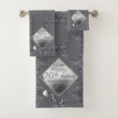 20e Platinum Emerald Jubileum Bath Towel Set Bad Handdoek (Insitu)