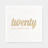 20e Réunion - 20e Retrouvailles - Serviettes d'hui (Recto)