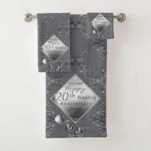 20e série de serviettes de bain en platine Emerald