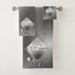 20e série de serviettes de bain en platine Emerald