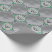 20e smaragdgroene bruiloft Jubileum inpakpapier (Hoek)