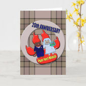 20e trouwdag kaart (Gele Bloem)