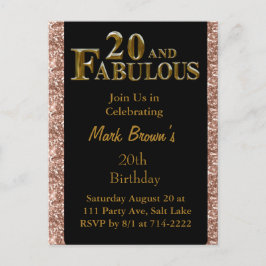 20e verjaardag briefkaart