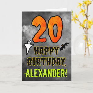 20e verjaardag: Eerie Halloween Theme + Aangepaste Kaart