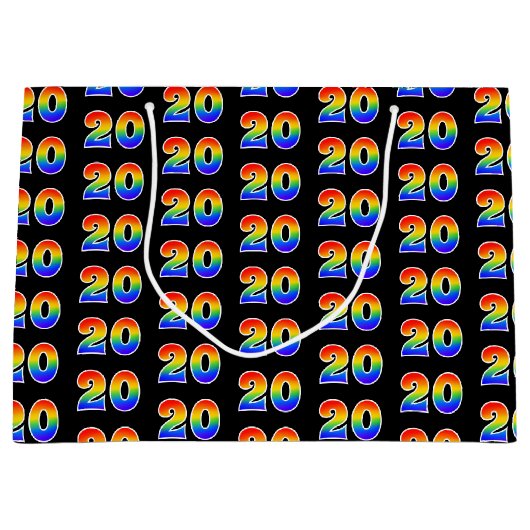 20e verjaardag: Fun Rainbow Event Nummer 20 Patroo Groot Cadeauzakje (Voorkant)