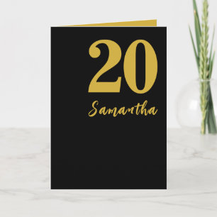 20e verjaardag Kaart, gepersonaliseerde Bday Car Aankondiging