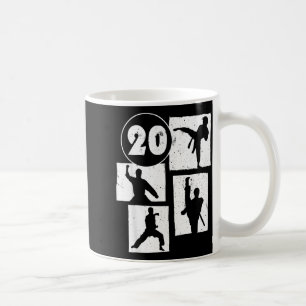20e verjaardag Karate Taekwondo 20 jaar oude jonge Koffiemok