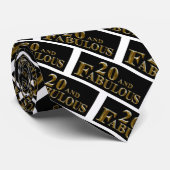 20e verjaardag stropdas (Opgerold)