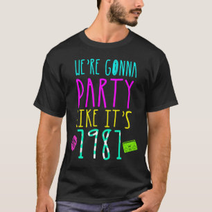 20e verjaardag van 1981 t-shirt