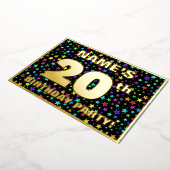 20e verjaardag van de gevechtsdag - vun, kleurrijk folie uitnodiging (Gedraaid)