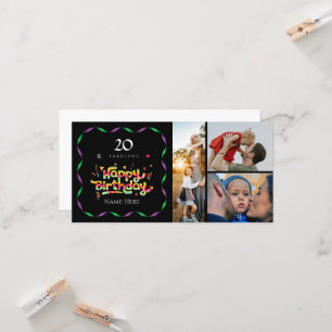 20e verjaardag voor iemand Fabulous Custom Photo