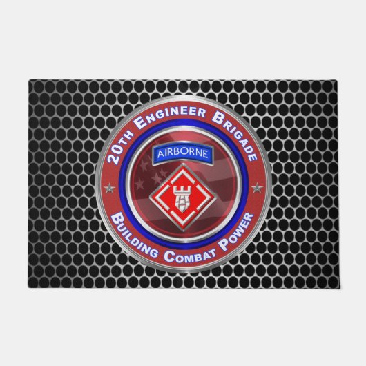 20e werktuigkundige brigade in de lucht deurmat (Voorkant)