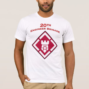 20e werktuigkundige Brigade-schouderpatch T-shirt