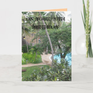 20ème Carte d'anniversaire