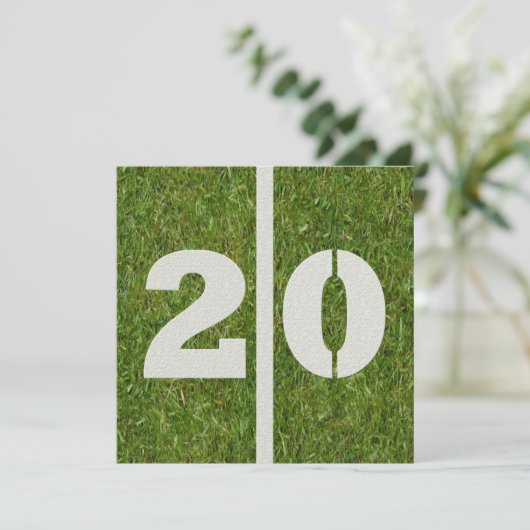 20ème Invitation d'anniversaire (Debout devant)