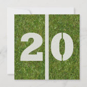 20ème Invitation d'anniversaire (Devant)