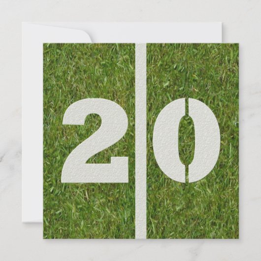 20ème Invitation d'anniversaire (Devant)