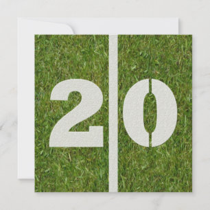 20ème Invitation d'anniversaire