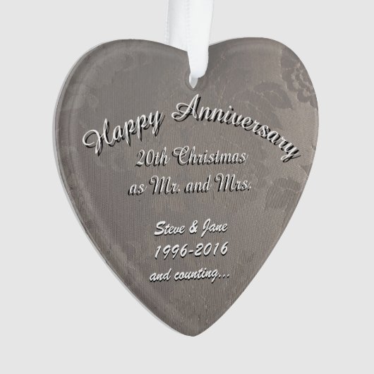 20ème Ornement d'anniversaire (devant)