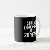 20ème Tasse de café de cadeau d'anniversaire de (Devant droit)