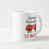 20oz de ma tête TOMATES mug (Devant droit)