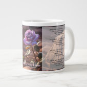 20oz Mok met gedicht 'Mauve Desert Roos' van EAT (Voorkant rechts)