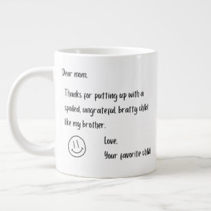20oz Undankbaar Brother-mok Extra Grote Beker