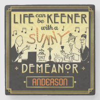 20s Retro Art Deco Sunny Demeanor Custom Name