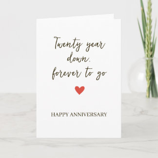 20st Anniversary – Twenty Year Down Forever to Go Kaart