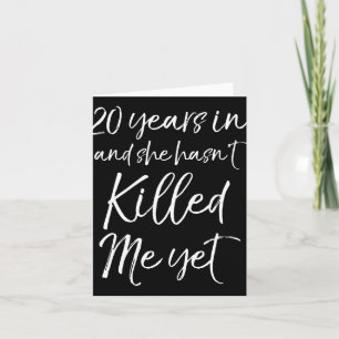 20ste Jubileum 20 jaar in en zij heeft 't ki Kaart