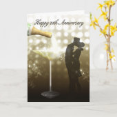 20ste Jubileum - Champagne Kaart (Gele Bloem)