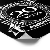 20ste trouwdag china poster (Hoek)