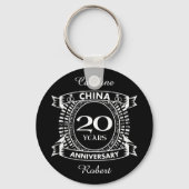 20ste trouwdag china sleutelhanger (Voorkant)