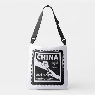 20ste trouwdag China traditioneel Crossbody Tas