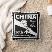 20ste trouwdag China traditioneel Kussen (Deken)